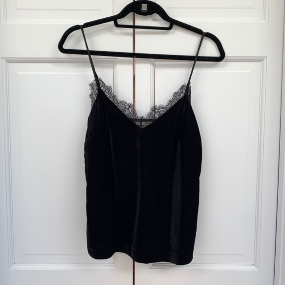 H&M Black Velvet Lace Camisole - Picture 5 of 6